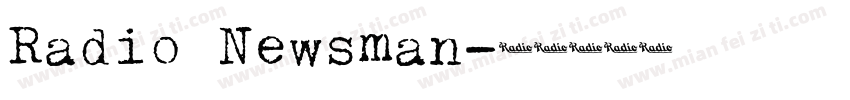 Radio Newsman字体转换